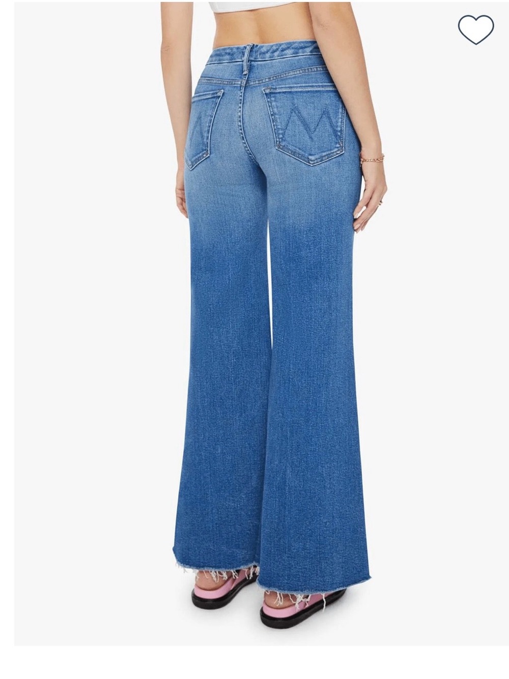 MOTHER The Roller Fray Jean in Work Hard Play Hard Wash Size 29
